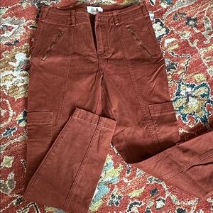 NWT Anthropologie cedar red brown cargo like pants.  Size 29
